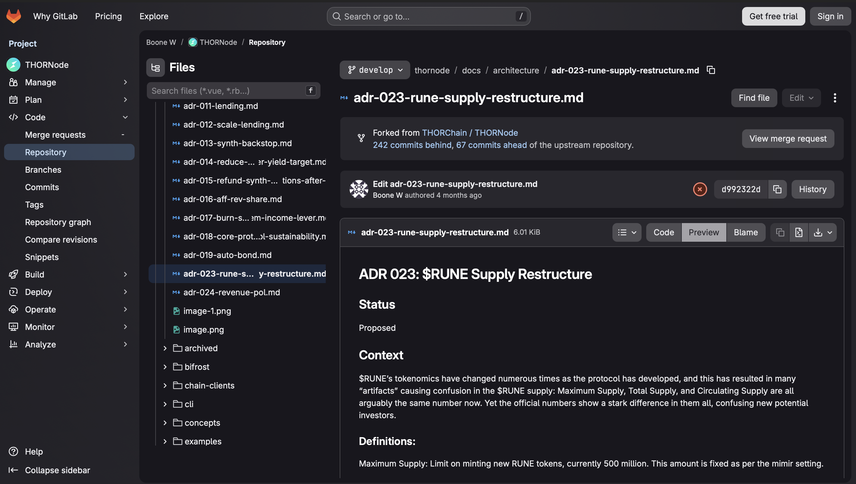 ADR-023 GitLab proposal