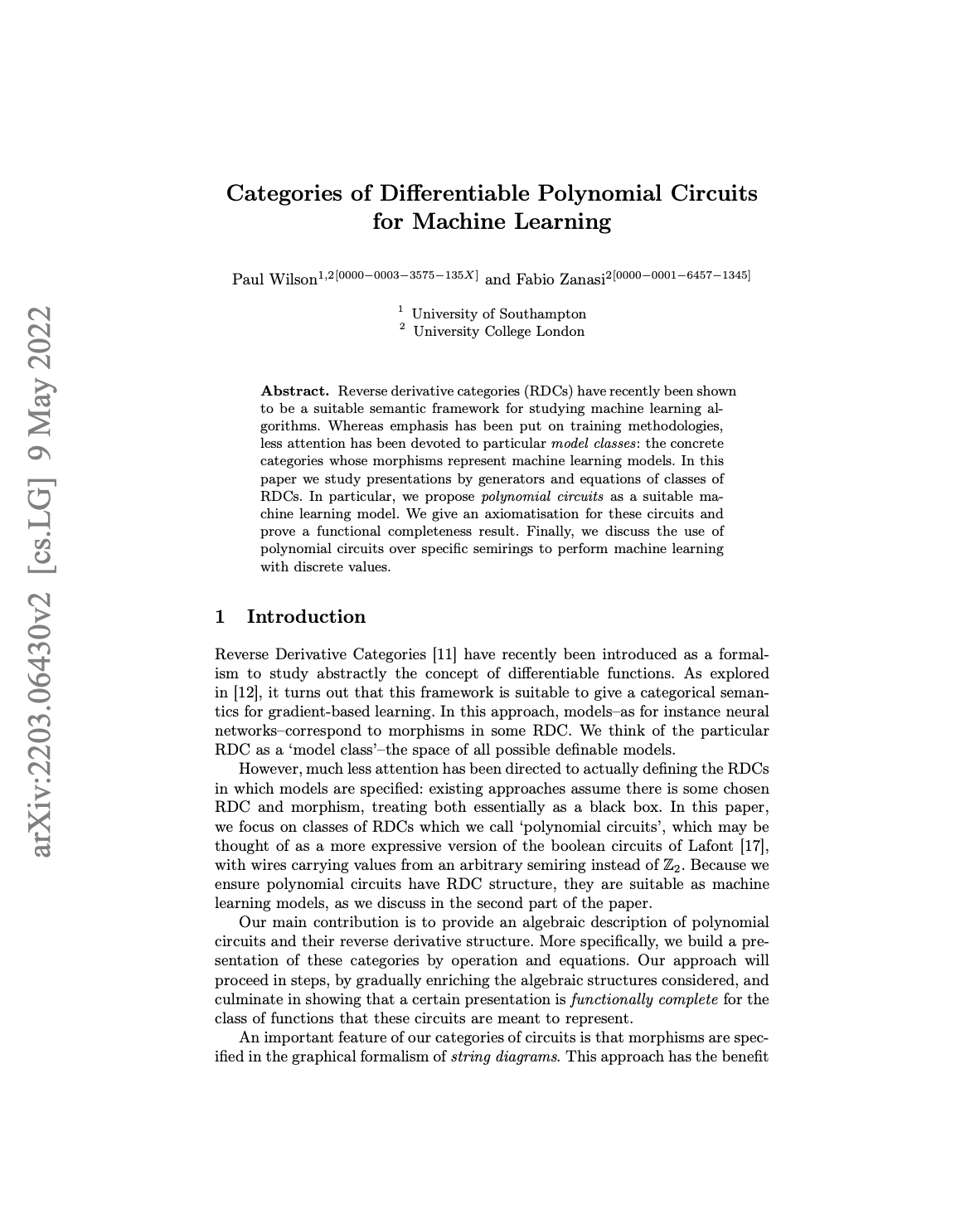 Source research paper: Categories of Differentiable Polynomial Circuits for Machine Learning